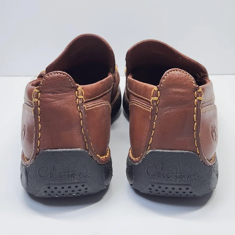 Cole Haan Air Tucker Venetian Shoes Mens Size 10.5 Brown Leather Slip On Loafers